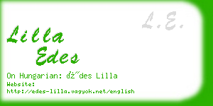 lilla edes business card